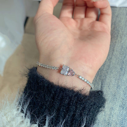 [Amore]Dazzling Unique Multi Shape Lover Bracelet