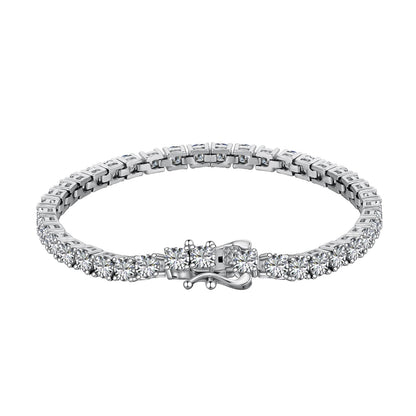 [Amore]Luxurious Ornate Round Cut Tennis Bracelet