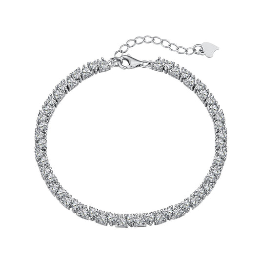 [Amore]Dazzling Romantic Heart Shape Lover Bracelet