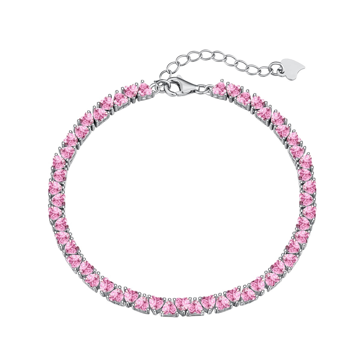 [Amore]Dazzling Romantic Heart Shape Lover Bracelet