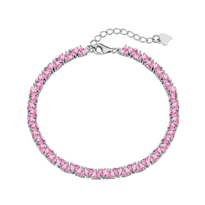 [Amore]Dazzling Romantic Heart Shape Lover Bracelet