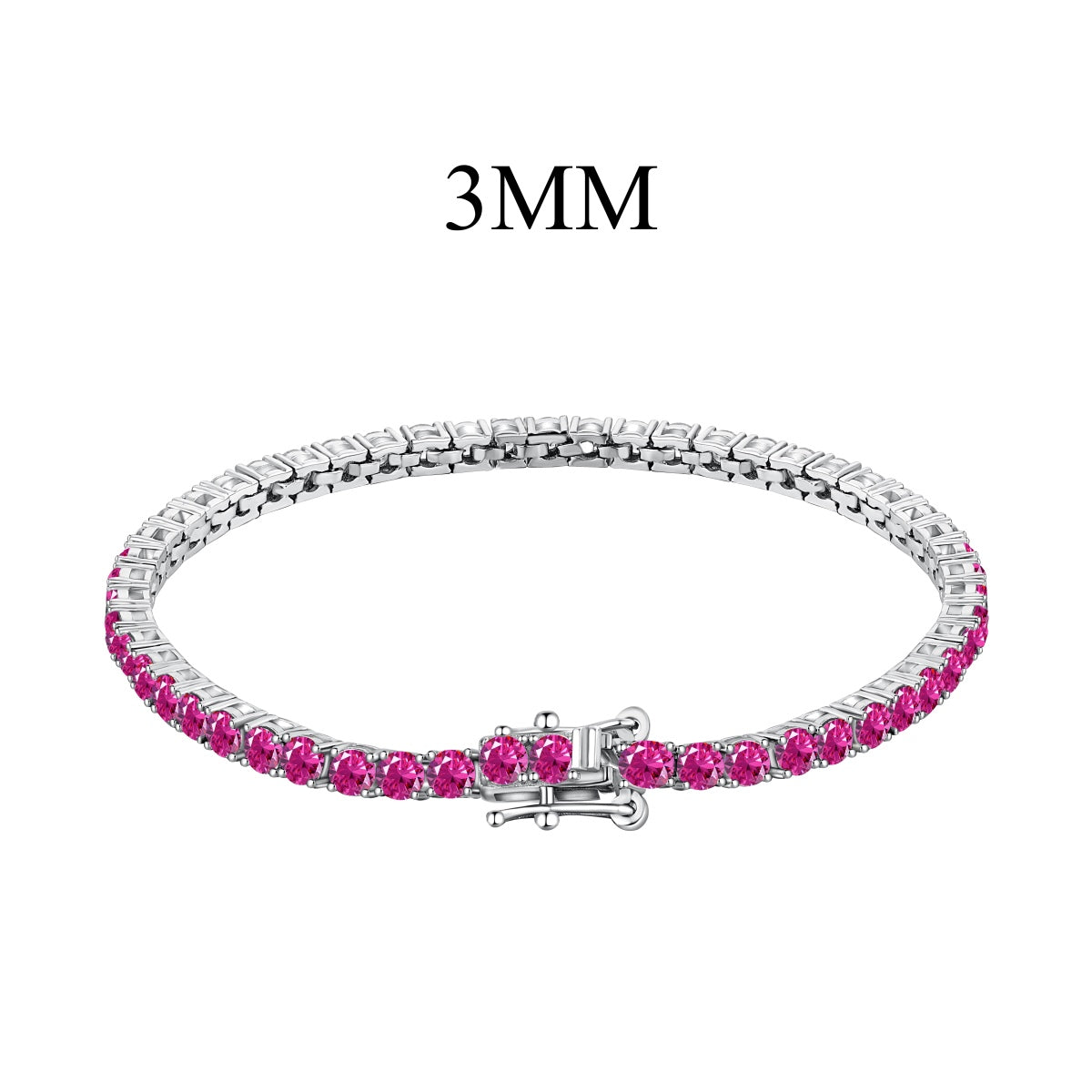 [Amore]Radiant Colorful Round Cut Party Bracelet