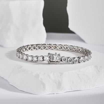 [Amore]Ornate Sparkling Round Cut Wedding Bracelet