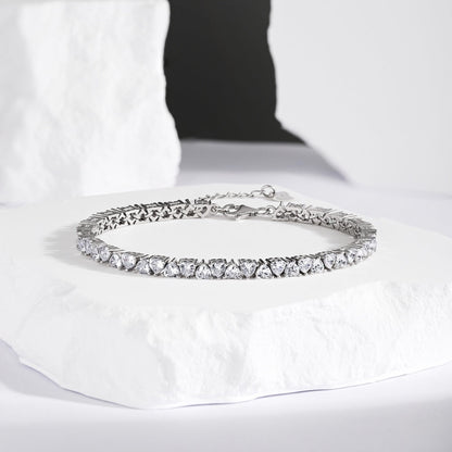[Amore]Dazzling Romantic Heart Shape Lover Bracelet