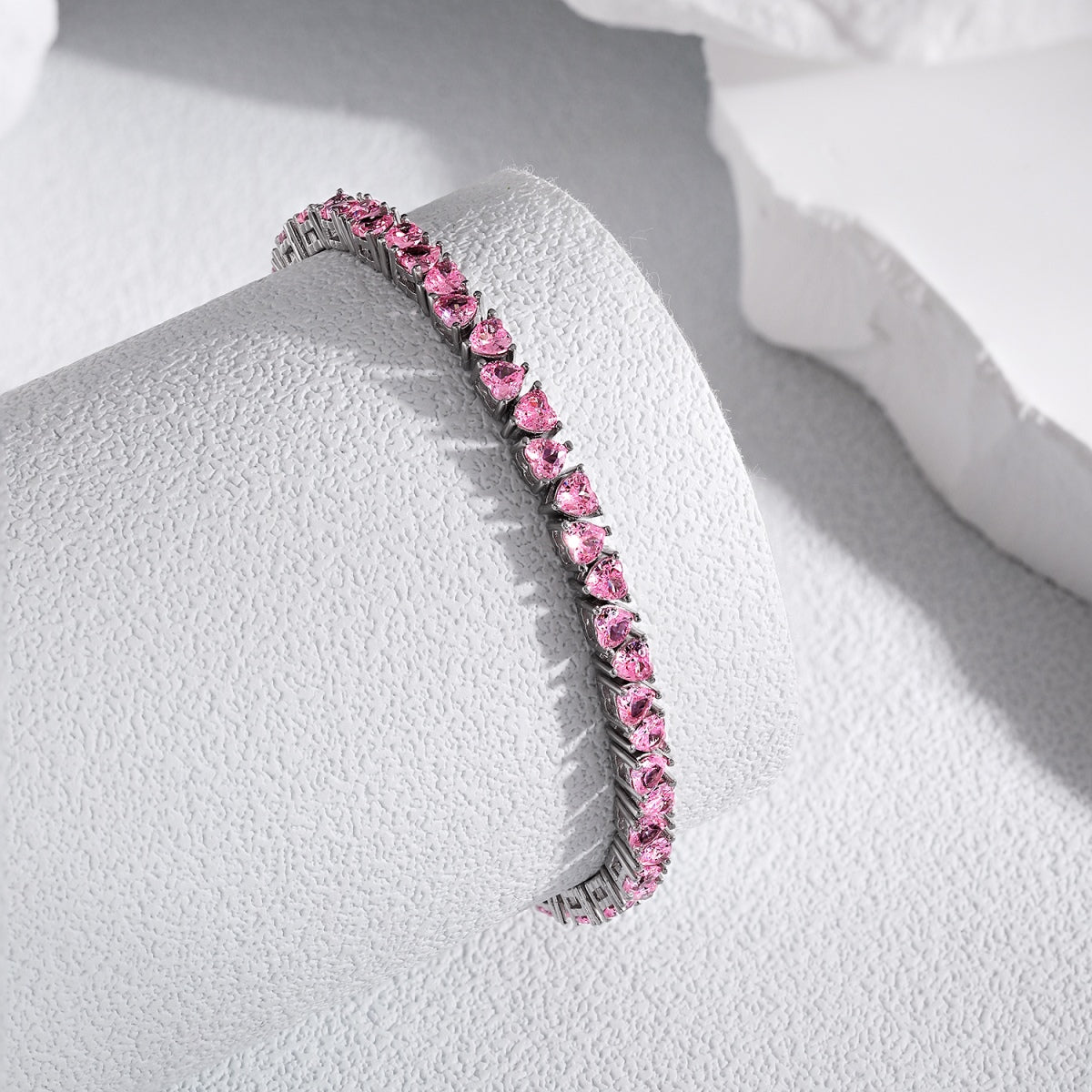 [Amore]Dazzling Romantic Heart Shape Lover Bracelet