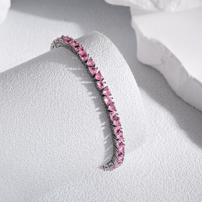 [Amore]Dazzling Romantic Heart Shape Lover Bracelet