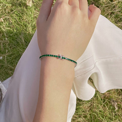 [Amore]Radiant Colorful Round Cut Party Bracelet