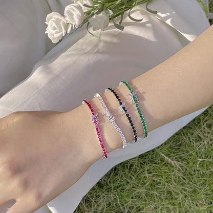 [Amore]Radiant Colorful Round Cut Party Bracelet