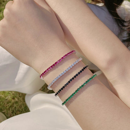 [Amore]Radiant Colorful Round Cut Party Bracelet