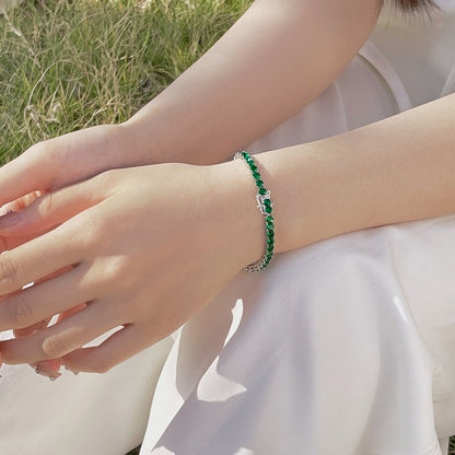 [Amore]Radiant Colorful Round Cut Party Bracelet