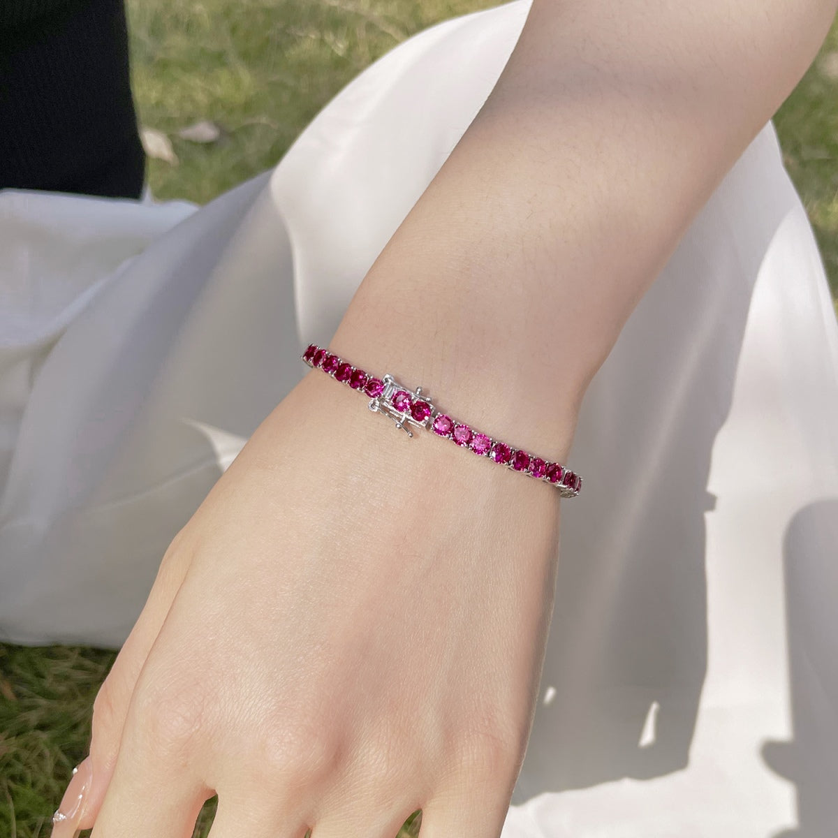 [Amore]Radiant Colorful Round Cut Party Bracelet