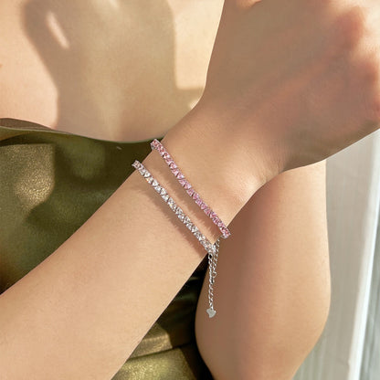 [Amore]Dazzling Romantic Heart Shape Lover Bracelet