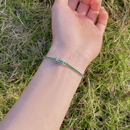[Amore]Radiant Colorful Round Cut Party Bracelet