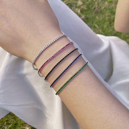 [Amore]Radiant Colorful Round Cut Party Bracelet