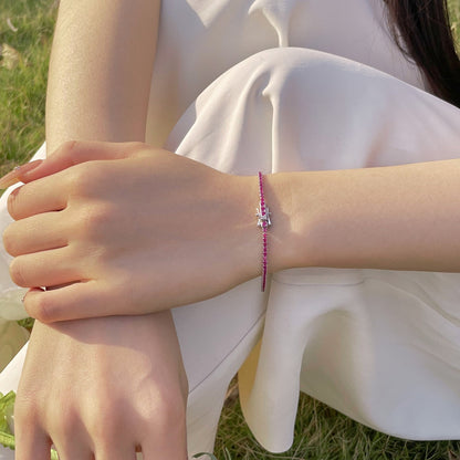 [Amore]Radiant Colorful Round Cut Party Bracelet