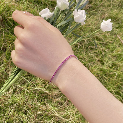 [Amore]Radiant Colorful Round Cut Party Bracelet