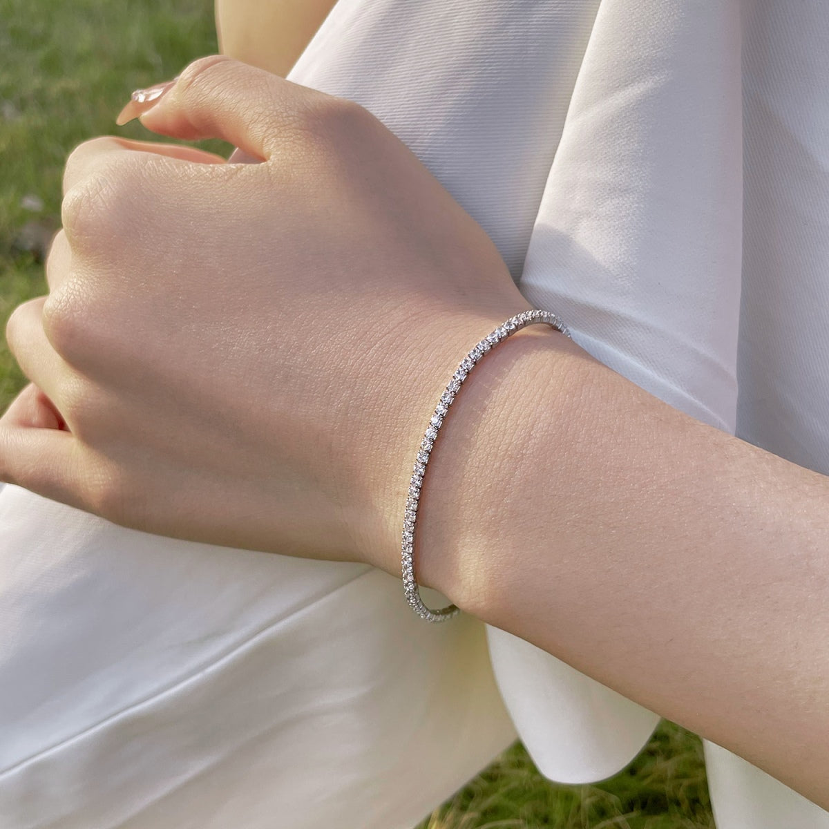 [Amore]Radiant Colorful Round Cut Party Bracelet