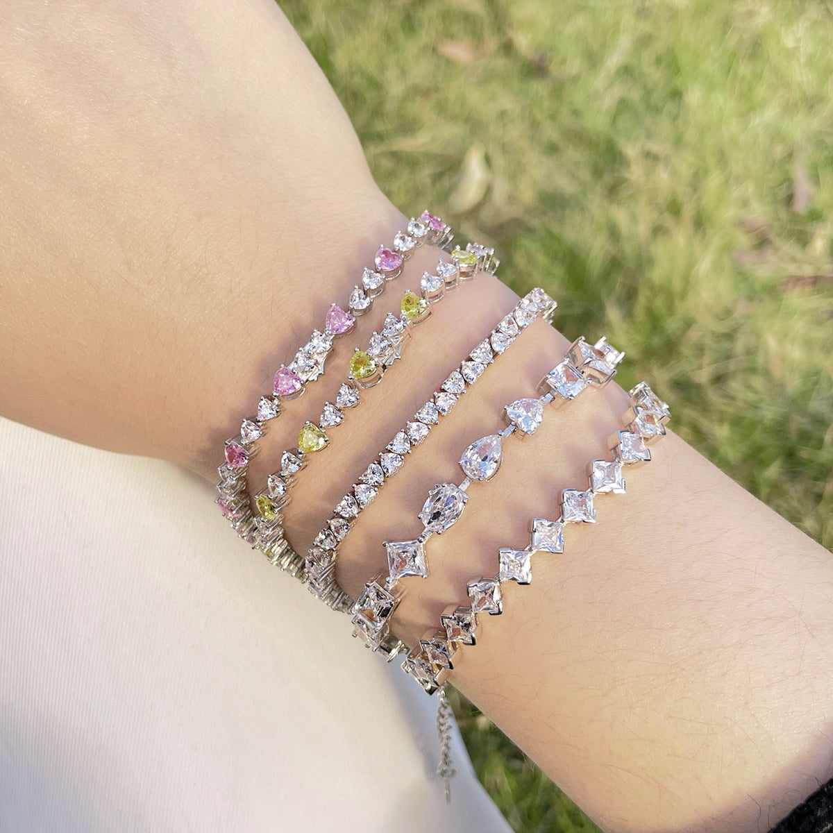 [Amore]Unique Exquisite Multi Cut Daily Bracelet