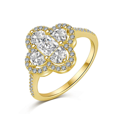 [Amore]Luxurious Eternity Flower Shape Banquet Ring