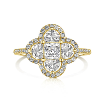 [Amore]Luxurious Eternity Flower Shape Banquet Ring