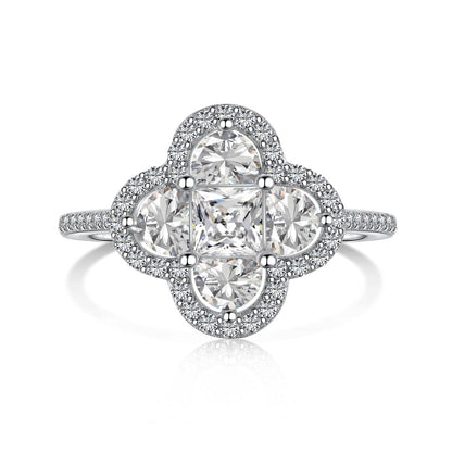 [Amore]Luxurious Eternity Flower Shape Banquet Ring