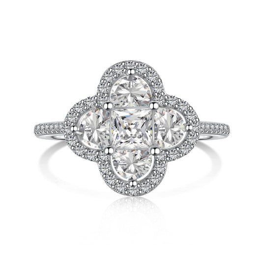 [Amore]Luxurious Eternity Flower Shape Banquet Ring
