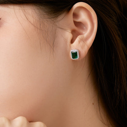 [Amore]Luxurious Dainty Emerald Cut Banquet Earrings