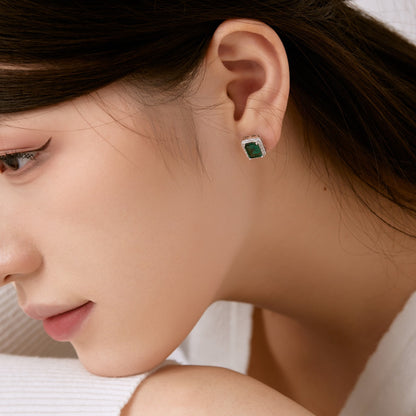 [Amore]Luxurious Dainty Emerald Cut Banquet Earrings