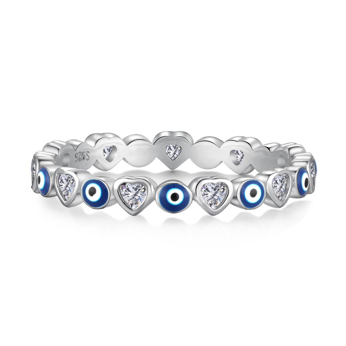 [Amore]Radiant Colorful Round Shape Daily Ring