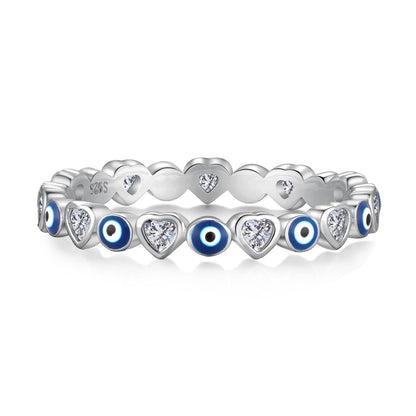 [Amore]Radiant Colorful Round Shape Daily Ring