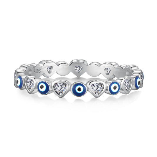 [Amore]Radiant Colorful Round Shape Daily Ring