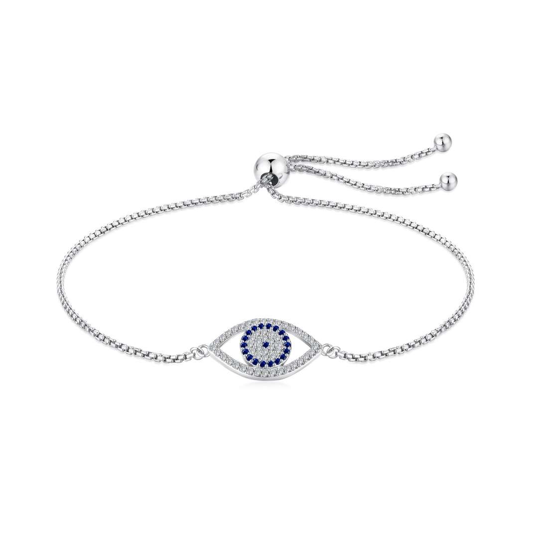 [Amore]Dazzling Eye Shape Necklace