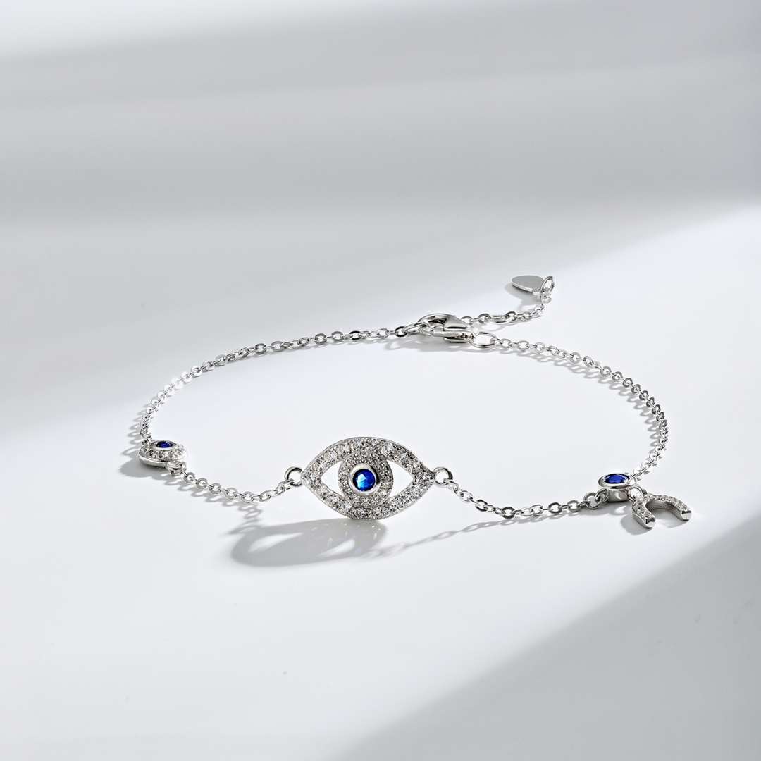 [Amore]Dainty Eye Shape Necklace