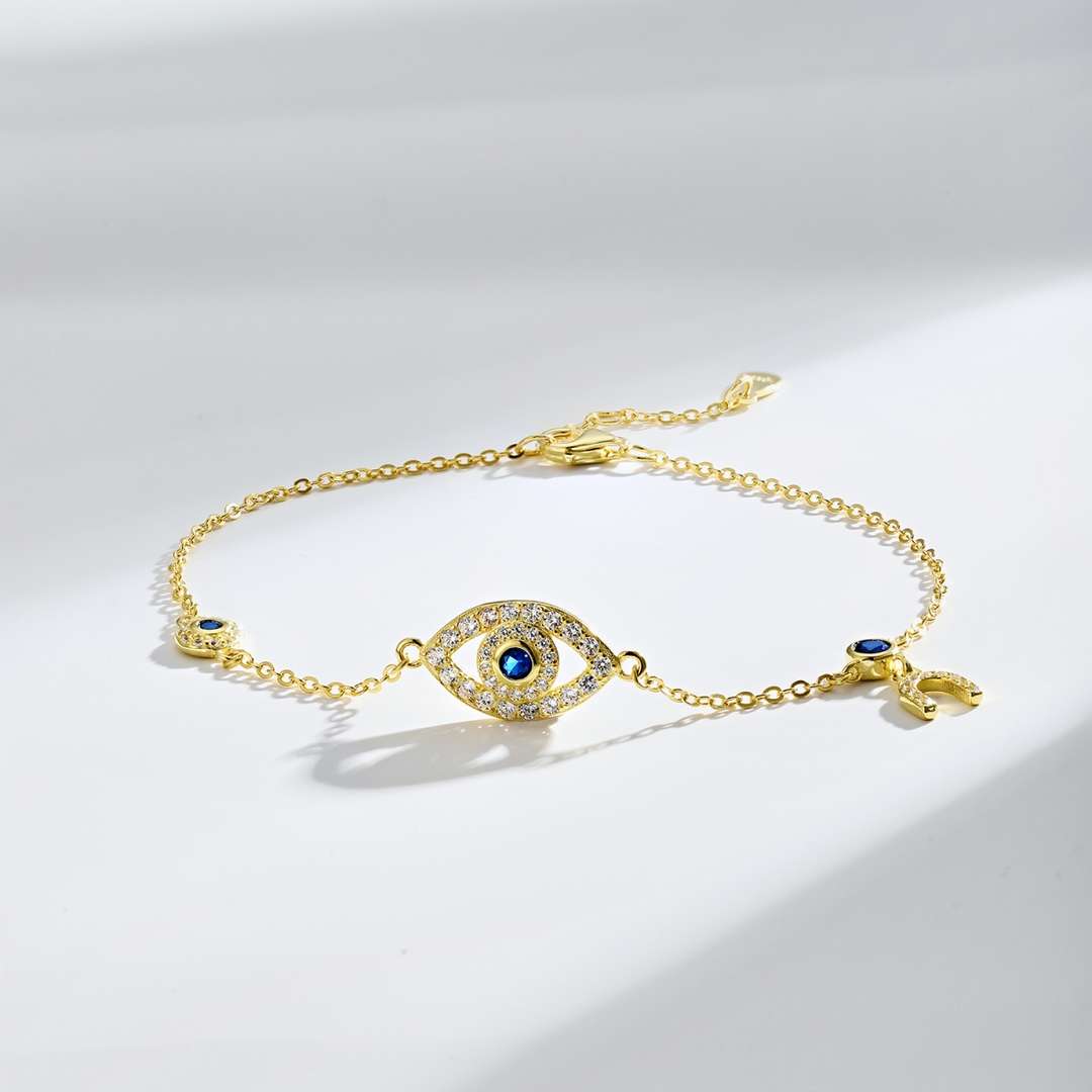 [Amore]Dainty Eye Shape Necklace