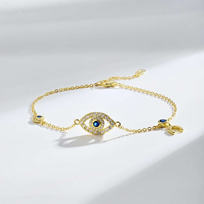 [Amore]Dainty Eye Shape Necklace