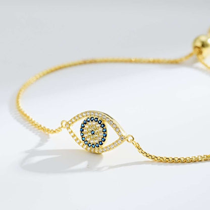 [Amore]Dazzling Eye Shape Necklace