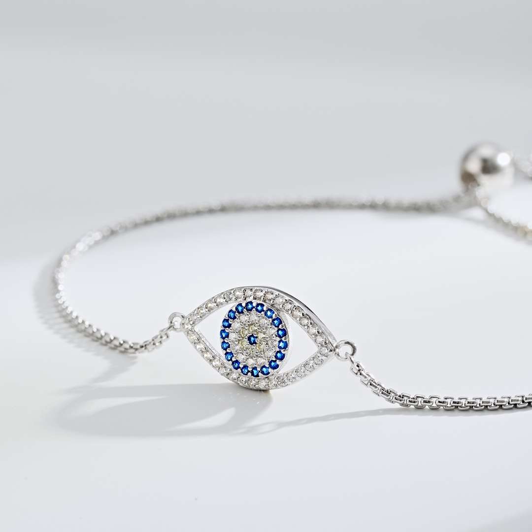 [Amore]Dazzling Eye Shape Necklace