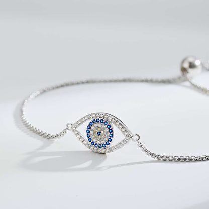 [Amore]Dazzling Eye Shape Necklace
