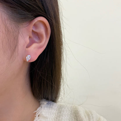 [Amore]Ornate Water Drop Shape Earrings