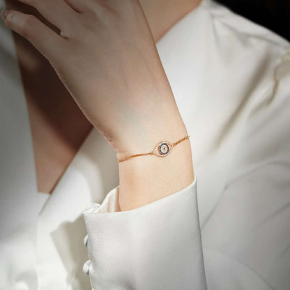 [Amore]Dazzling Eye Shape Necklace