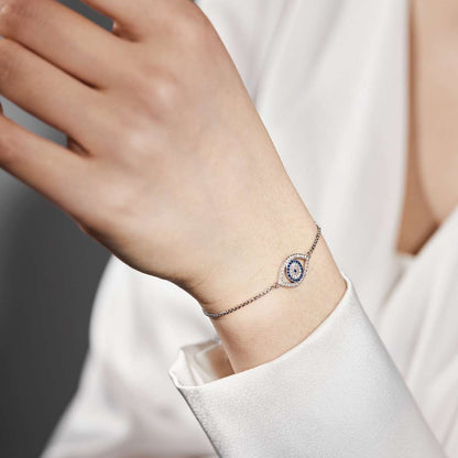 [Amore]Dazzling Eye Shape Necklace
