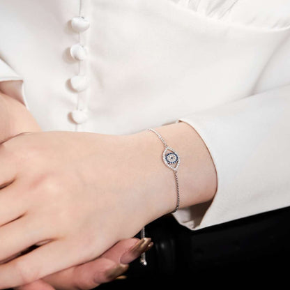 [Amore]Dazzling Eye Shape Necklace