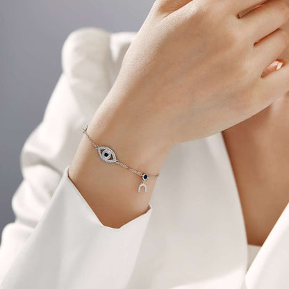 [Amore]Dainty Eye Shape Necklace
