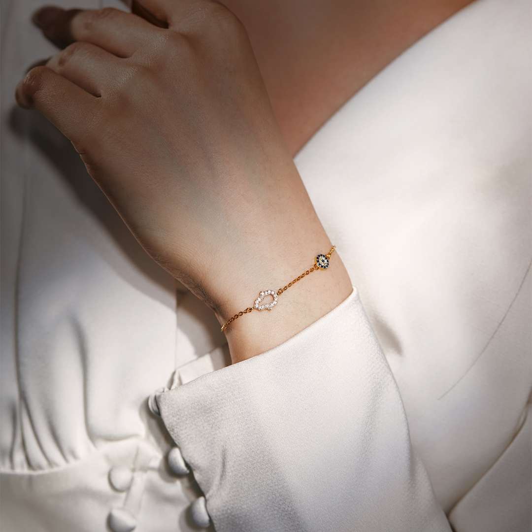 [Amore]Gost Shape & Round Shape Necklace