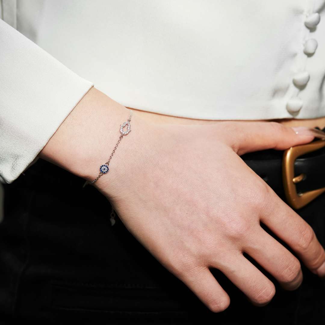[Amore]Gost Shape & Round Shape Necklace