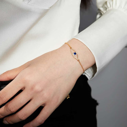 [Amore]Devil's Eye Hollow Design Bracelet