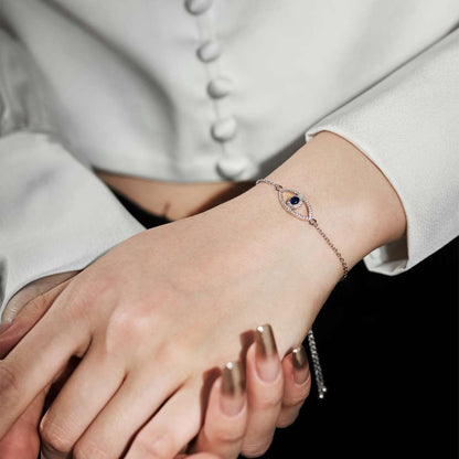 [Amore]Devil's Eye Hollow Design Bracelet