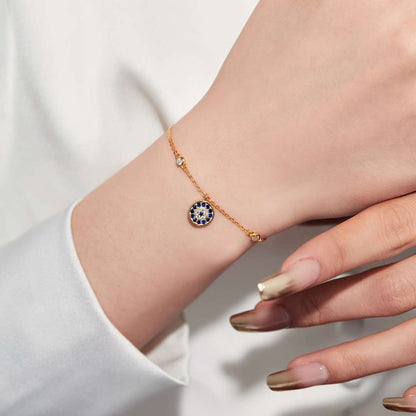 [Amore]Devil's Eye Round Shape Bracelet