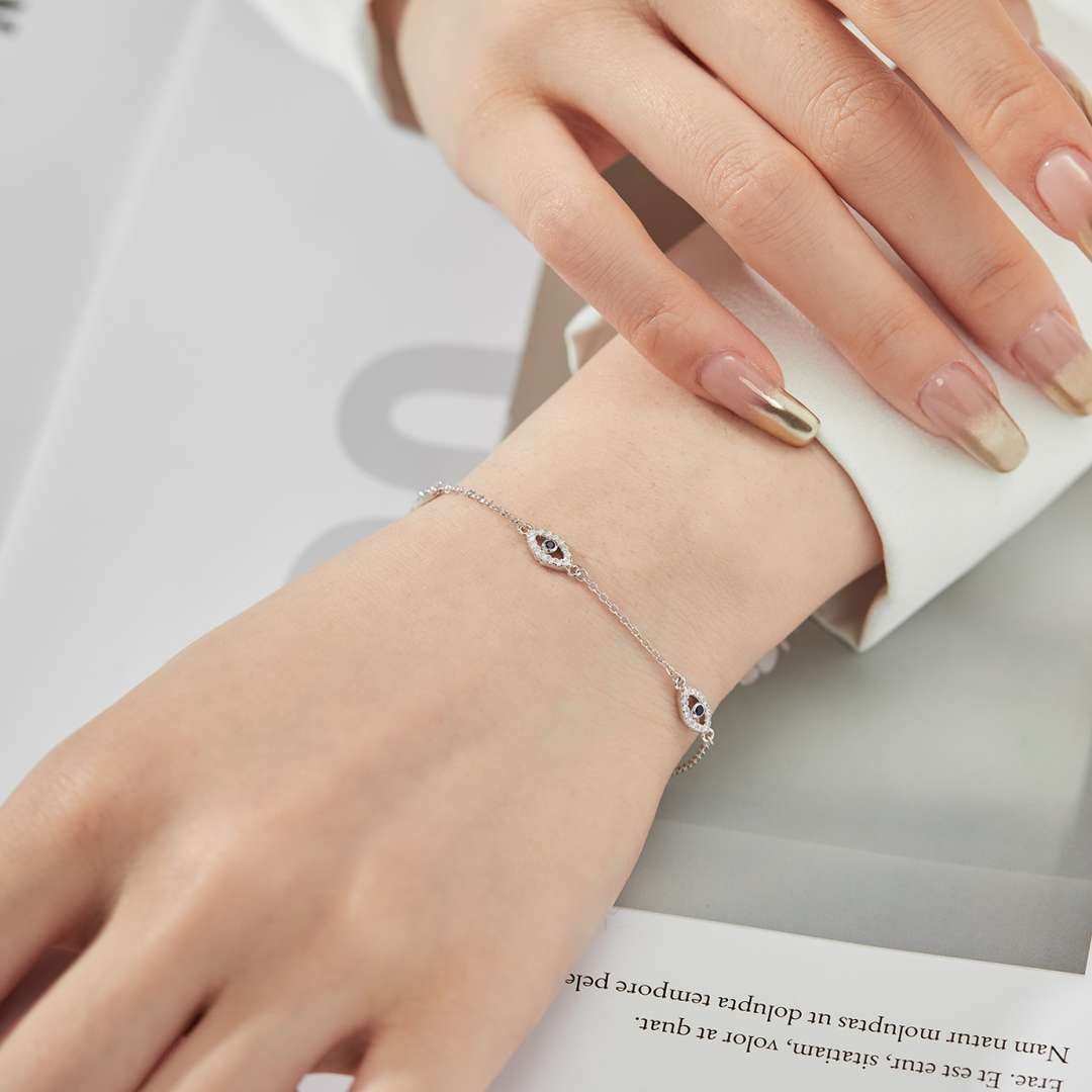 [Amore]Evil Eye Shape Pendent Necklace