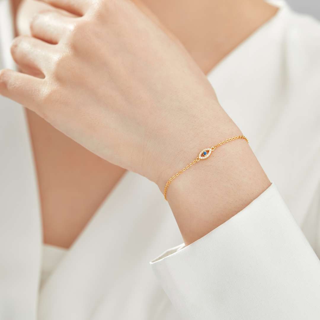 [Amore]Evil Eye Shape Necklace